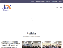 Tablet Screenshot of faculdadeunica.edu.br